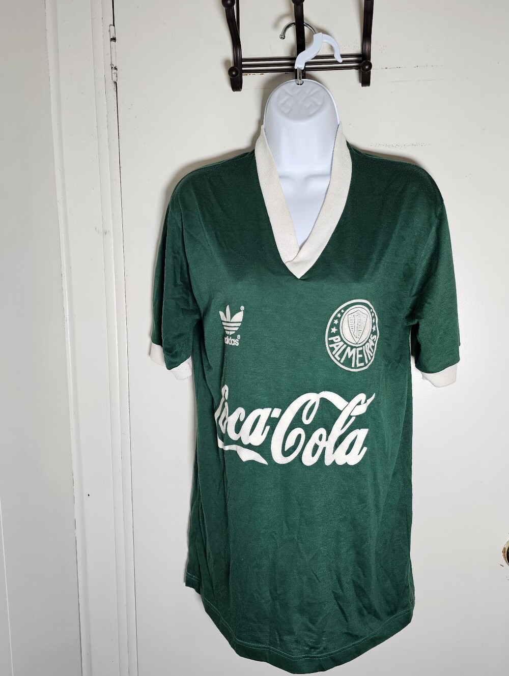 Vintage 1989/90 SE Palmeiras Home Shirt #4 Edinho - Adidas - Made in Brazil
